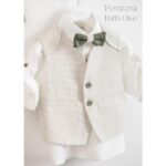 Piccolino βαπτιστικό κοστούμι με γιλέκο για αγόρι AG23S53 Raffa Olive