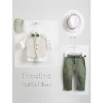 Piccolino βαπτιστικό κοστούμι με γιλέκο για αγόρι AG23S53 Raffa Olive