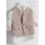 Piccolino βαπτιστικό κοστούμι με γιλέκο για αγόρι AG24S64 Mateo Capuccino