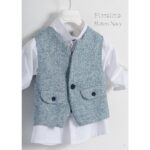 Piccolino βαπτιστικό κοστούμι με γιλέκο για αγόρι AG24S64 Mateo Navy