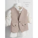 Piccolino βαπτιστικό κοστούμι με γιλέκο για αγόρι AG24S64 Mateo Olive - Image 2