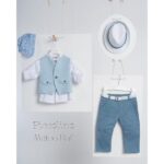 Piccolino βαπτιστικό κοστούμι με γιλέκο για αγόρι AG24S64 Mateo Raf