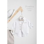 Piccolino βαπτιστικό κοστούμι με γιλέκο για αγόρι AG25S75.SAND Lorenzo Sand