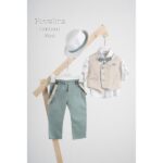 Piccolino βαπτιστικό κοστούμι με γιλέκο για αγόρι AG25S76.MINT Gustavo Mint