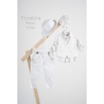 Piccolino βαπτιστικό κοστούμι με γιλέκο για αγόρι AG25S77.WHITE Pablo White