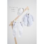 Piccolino βαπτιστικό κοστούμι με γιλέκο για αγόρι AG25S84.WHITE Didier White