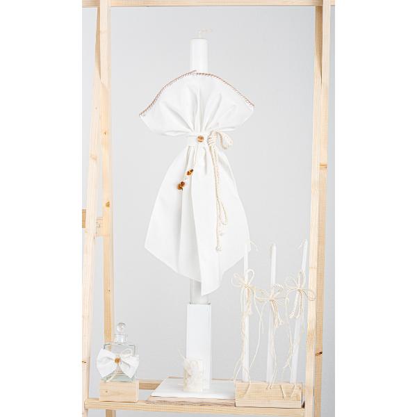 Βαπτιστικό πακέτο για αγόρι με βαλίτσα cream Piccolino Enrique off white