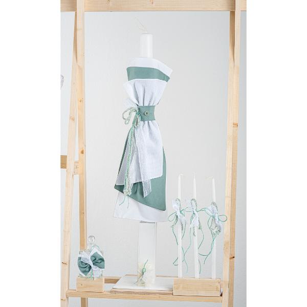 Βαπτιστικό πακέτο για αγόρι με τσάντα καπιτονέ Piccolino Lorenzo mint