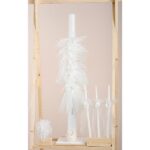 Βαπτιστικό πακέτο για κορίτσι Piccolino Silvia ivory με καλάθι