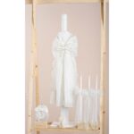 Βαπτιστικό πακέτο για κορίτσι Piccolino Valerie ivory με καλάθι