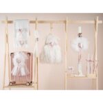 Βαπτιστικό πακέτο για κορίτσι Piccolino Ornella ivory με βαλίτσα pink