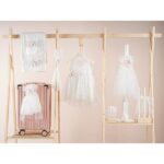 Βαπτιστικό πακέτο για κορίτσι Piccolino Salina ivory με βαλίτσα pink