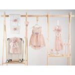 Βαπτιστικό πακέτο για κορίτσι Piccolino Ursula peach με βαλίτσα cream