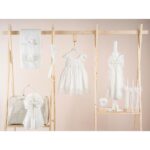 Βαπτιστικό πακέτο για κορίτσι Piccolino Valerie ivory με τσάντα καπιτονέ