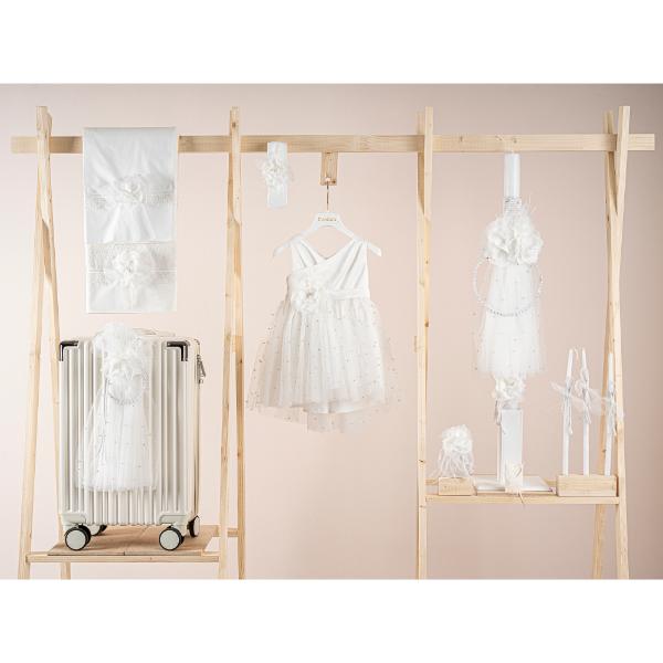 Βαπτιστικό πακέτο για κορίτσι Piccolino Zoe ivory με βαλίτσα cream