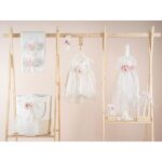 Βαπτιστικό πακέτο για κορίτσι Piccolino Beatrice ivory με καλάθι