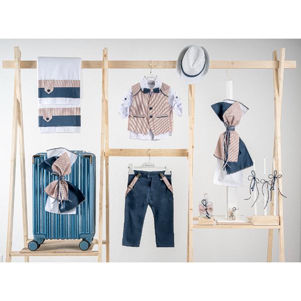 Βαπτιστικό πακέτο για αγόρι με βαλίτσα raf Piccolino Francisco cobalt