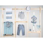 Βαπτιστικό πακέτο για αγόρι με βαλίτσα light blue Piccolino Gustavo light blue
