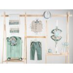 Βαπτιστικό πακέτο για αγόρι με βαλίτσα mint Piccolino Gustavo mint