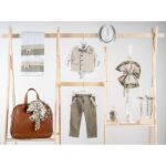 Βαπτιστικό πακέτο για αγόρι με τσάντα καφέ Piccolino Gustavo sage