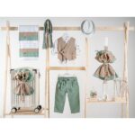 Βαπτιστικό πακέτο για αγόρι με βαλίτσα cream Piccolino Jose mint