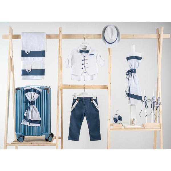 Βαπτιστικό πακέτο για αγόρι με βαλίτσα raf Piccolino Lorenzo cobalt