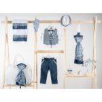 Βαπτιστικό πακέτο για αγόρι με τσάντα λευκή Piccolino Pablo cobalt