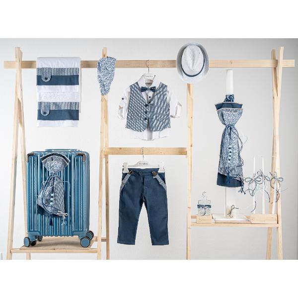 Βαπτιστικό πακέτο για αγόρι με βαλίτσα raf Piccolino Pablo cobalt