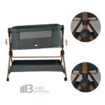 Λίκνο Serenity 2 in 1 Smoked Grey Bebe Stars 846-186