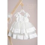 Piccolino Βαπτιστικό Φόρεμα για Κορίτσι BFG24S07.IVORY Elisabeth Ivory