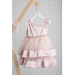 Piccolino Βαπτιστικό Φόρεμα για Κορίτσι BFG24S08.PINK Iris Pink
