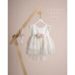 Piccolino Βαπτιστικό Φόρεμα για Κορίτσι DR23S109 Gianna Ivory