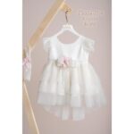 Piccolino Βαπτιστικό Φόρεμα για Κορίτσι DR23S109 Gianna Ivory