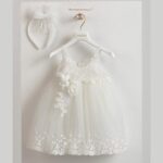 Piccolino Βαπτιστικό Φόρεμα για Κορίτσι DR23S114 Mia Ivory
