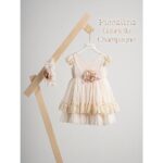 Piccolino Βαπτιστικό Φόρεμα για Κορίτσι DR24S135 Gabriela Champagne