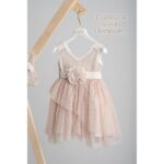 Piccolino Βαπτιστικό Φόρεμα για Κορίτσι DR25S146 Augusta Champagne