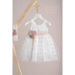 Piccolino Βαπτιστικό Φόρεμα για Κορίτσι DR25S152 Rebecca Ivory