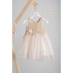 Piccolino Βαπτιστικό Φόρεμα για Κορίτσι DR25S153 Thea Beige