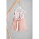 Piccolino Βαπτιστικό Φόρεμα για Κορίτσι DR25S156 Constance Pink