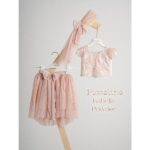 Piccolino Βαπτιστικό Φόρεμα για Κορίτσι DR25S157 Isabelle Powder