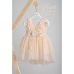 Piccolino Βαπτιστικό Φόρεμα για Κορίτσι DR25S158 Filomena Salmon