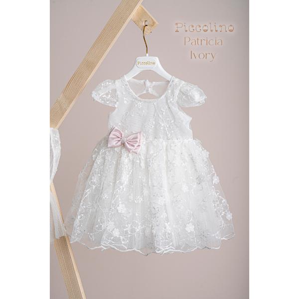 Piccolino Βαπτιστικό Φόρεμα για Κορίτσι DR25S160 Patricia Ivory