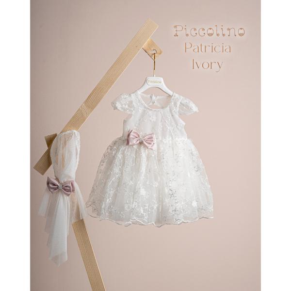 Piccolino Βαπτιστικό Φόρεμα για Κορίτσι DR25S160 Patricia Ivory