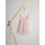 Piccolino Βαπτιστικό Φόρεμα για Κορίτσι DR25S164 Klara Puce