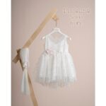 Piccolino Βαπτιστικό Φόρεμα για Κορίτσι DR25S168 Salina Ivory