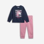 Παιδικό σετ φόρμες φούτερ κορίτσι μπλε-ροζ Funky 226-717115-2