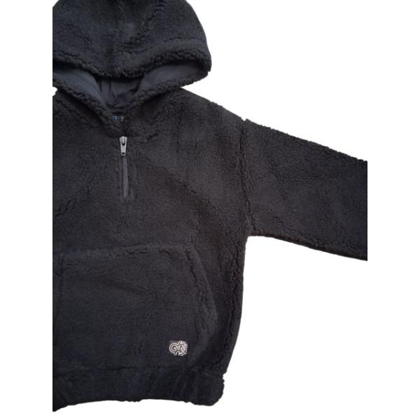 Μπλούζα φούτερ προβατάκι unisex μαύρο Gang 224570