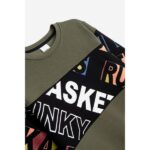 Σετ φόρμες φούτερ για αγόρι χακί-μαυρο Funky 225-117134-1