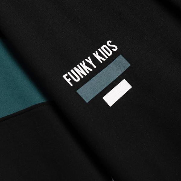 Σετ φόρμες αχνούδιαστες για αγόρι μαύρο FUNKY 226-117145-1