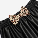 Φούστα δερματίνη για κορίτσι μαύρη FUNKY 226-733100-1